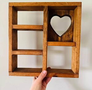 Étagère murale décorative en bois massif pour livres, plantes, photos, bougies et accessoires de décoration intérieure - Product Image 1