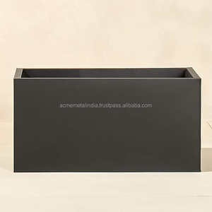 Pot de fleur rond galvanisé de qualité supérieure jardinière élégante idéale pour une utilisation intérieure et extérieure décor de jardin de ferme à la maison - Product Image 6