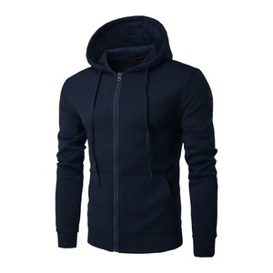 Sweat-shirt à capuche zippé rouge pour homme, coupe ajustée, décontracté, manches longues, couleur unie, tricoté, collection automne 2027 - Product Image 5