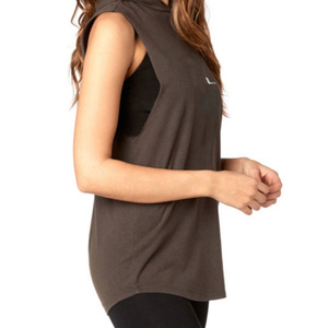 Camiseta sin mangas informal para mujer, de punto, de secado rápido, transpirable, ecológica, de spandex/algodón - Product Image 5