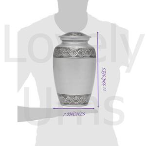 Urne funéraire artisanale Eternal Harmony, grande urne commémorative pour cendres humaines, finition élégante, sac en velours, fabrication OEM ODM. - Product Image 3