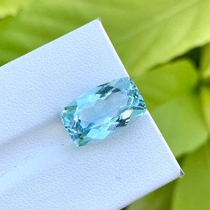Aguamarina Natural, Corte Cojín, Gema Azul de Brasil, Aguamarina Suelta, Proveedor Mayorista de Piedras Preciosas - Product Image 3