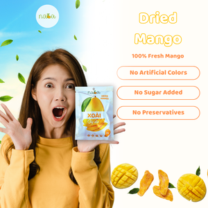 ขนมมะม่วงอบแห้งแบบชิ้นใหญ่ในเวียดนามเนื้อนุ่มและหวานบรรจุในบรรจุภัณฑ์แบบเปิดโล่งไม่มีสารกันบูดยี่ห้อ Nava - Product Image 5