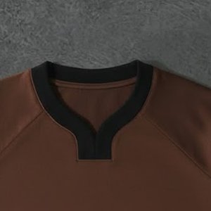 Nouveautés T-shirts décontractés pour hommes en coton 100% polyester de haute qualité avec logo imprimé personnalisé, couleur marron, manches courtes, respirants - Product Image 5