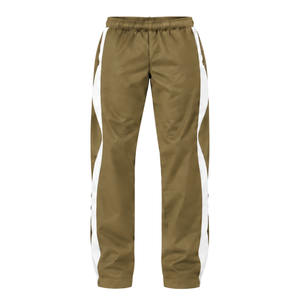 Conjunto Deportivo con Capucha Color Caqui y Blanco, Chaqueta con Cierre Completo, Pantalones Rectos, Uniforme Deportivo Personalizado para Entrenamiento, Dos Piezas - Product Image 5