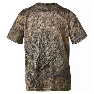 Chemise de chasse d'été Realtree Camo à imprimé animal, en toile, anti-UV, manches courtes pour homme, impression de logo personnalisée - Product Image 4