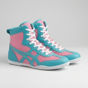 Boxing Athletic <b>Shoes</b> Men <b>Women</b> Lightweight High Top Lace-Up Leather Breathable Training Flexible <b>Non</b> <b>Slip</b> Grip Sole Gym - Product Image 1