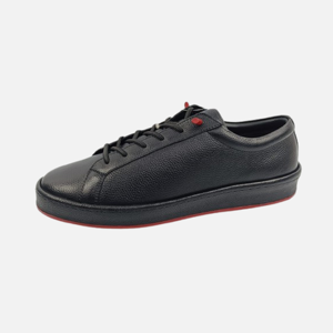 Zapatillas Deportivas para Hombre con Cordones, Parte Superior de Cuero Milled, Suela de TPR, Punta Cerrada, Cómodas e Informales - Product Image 4