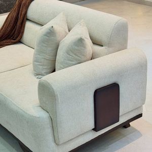 Canapé en teck moderne et luxueux, mobilier contemporain rembourré pour salon, hôtel, villa, salle de séjour - Product Image 5