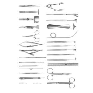 Juego de Instrumentos Oftalmológicos Oculoplásticos de Calidad Premium, 28 Piezas, Equipo Quirúrgico, Retractor, Espéculo, Curetas de Dentave - Product Image 2