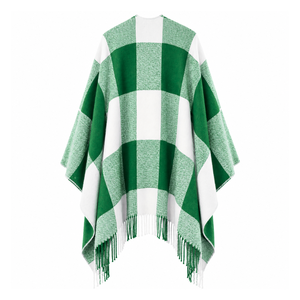 Capa personalizada de la hermandad Iota Phi Lambda con logotipo bordado en la parte delantera, en bloques de color verde y blanco, para ropa femenina griega. - Product Image 3