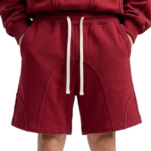 Ensemble de survêtement décontracté pour homme avec sweat à capuche et short à cordon de serrage, couleur unie, manches longues, en coton respirant, idéal pour le printemps - Product Image 6