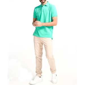 เสื้อยืดผู้ชายคุณภาพสูง ผลิตโดยโรงงานแฟชั่น OEM สีสันหลากหลาย ผ้าฝ้าย ไซส์ใหญ่ เสื้อโปโล ดีไซน์ล่าสุดสำหรับผู้ชาย - Product Image 6
