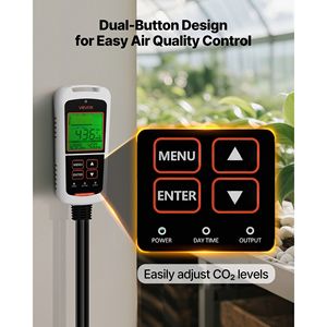 Controllore di monitoraggio del doppio monitor di uscita per il monitoraggio dell'ossido di carbonio con sensore di rilevamento giorno/notte per la qualità dell'aria - Product Image 6