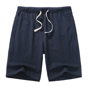 Shorts de course en coton respirant et écologique pour hommes, avec logo personnalisé, imprimé uni, pour l'été, décontractés, fitness et gym - Product Image 3