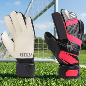 Guantes de Portero de Fútbol de Látex Alemán Cómodos y de Alta Demanda, Guantes de Portero Profesionales Deportivos con Correa de Látex - Product Image 3