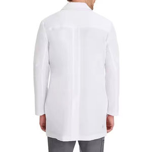 Bata de Laboratorio Blanca Ligera para Hombre, Talla Grande, para Uso Médico Diario, con Detección de Agujas, Material de Alta Calidad - Product Image 2