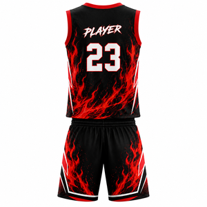 Fabricant d'uniformes de basketball OEM, ensemble de maillots et shorts personnalisés pour l'entraînement, les matchs, les équipes scolaires et les clubs - Product Image 2