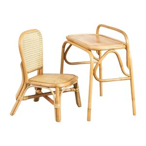 High Quality Rattan Toddler <b>Chair</b> And <b>Table</b> Set Children Furniture Nursery Room Handcrafted Toddler Seat Wholesale Price - Product Image 1