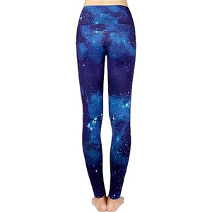 Women's Breathable 100% Cotton Yoga Pants High-Impact Mid Waist Gym <b>Leggings</b> <b>Butt</b> <b>Lift</b> Sublimated Casual Print Workout - Product Image 3