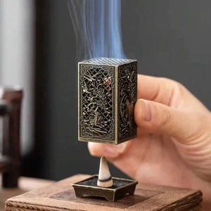 Rustic Metal <b>Bakhoor</b> Burner Traditional Incense Holder For <b>Oud</b> Fragrance Farmhouse Interior Accent Decoration - Product Image 1