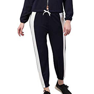 White Turtleneck Zipper Front Top Solid Design Simple Style Women's Sweatshirt <b>Tracksuit</b> Piece - Product Image 6