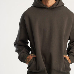 เสื้อฮู้ดแขนยาวผ้าฝ้าย 100% สกรีนโลโก้ตามสั่ง ดีไซน์เฉพาะตัวสำหรับผู้ชาย - Product Image 4