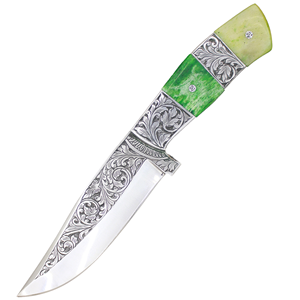 Wholesale OEM Customizable Engraving Steel Fixed Blade Hunting Knife Engraved Knives With Custom color & size - Product Image 2