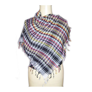 Unisex Fashion Shemagh Neck Scarf <b>Wrap</b> Cotton Arafat Scarf HOT Printed Checkered Pattern Tactical Desert Keffiyeh Shawl <b>Head</b> - Product Image 1