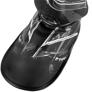 Espinilleras de Boxeo de Cuero PU, para Entrenamiento de MMA y Kick Boxing, con Doble Correa y Cierre de Cordones, Protección Integral y Transpirable - Product Image 4