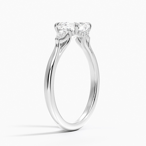 แหวน BOJ รุ่น 079 ทรง Asscher Cut เงินแท้ 925 ประดับเพชรทรง Halo แบบ Solitaire น้ำหนัก 2 กะรัต สี D ความสะอาด VVS1 เพชรโมอิสซาไนต์ รับรองโดย GRA ราคาประหยัด - Product Image 2