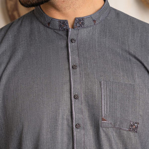 Costumes de créateur personnalisables avec Panjabi Kurta et Shalwar Bandhgala, Salwar Kameez confortable et élégant pour hommes, de haute qualité - Product Image 5