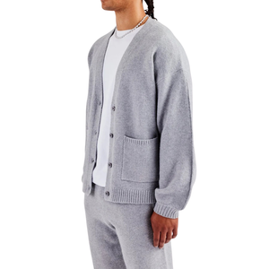 Suéter Cárdigan de Invierno para Hombre de Primera Calidad, Tejido con Botones, Casual, Manga Larga, Ligero, Suave, Lana Viscosa, Transpirable, Antiencogimiento - Product Image 5