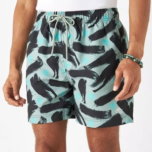 Pantalones Cortos de Baño para Hombre, Sublimados, con Cintura Elástica y Cordón Ajustable, Transpirables, Ecológicos, 100% Poliéster - Product Image 5