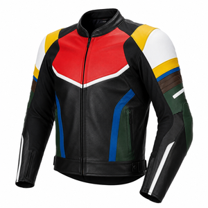 Veste de moto en cuir respirante et imprimée sur mesure, taille plus, MOQ 1 pièce – Votre design, notre savoir-faire - Product Image 4