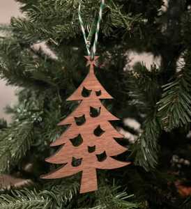 Wooden Christmas <b>Tree</b> <b>Ornament</b> Natural Wood Craft Eco-Friendly Decor NOUSHAD HANDICRAFTS Uttar Pradesh for Holiday Party Family - Product Image 1