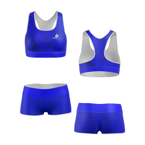 Ensemble de sport et fitness sans couture, léger, taille mi-haute, extensible, écologique, avec soutien-gorge de sport à ceinture élastique – Vente en gros personnalisée - Product Image 4