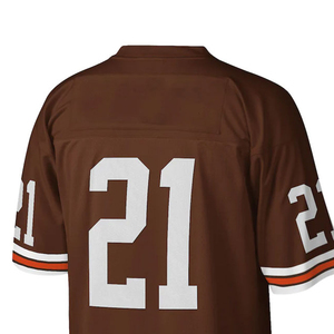 Camiseta de fútbol transpirable de malla para adultos, manga corta, cuello en V, estampado sublimado, para hombre. - Product Image 6