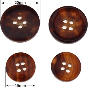 เบลเซอร์สำหรับสูทกระดุมรูปควายสีต่างๆกระดุมทรงกลมแบบ4รูกระดุมควายธรรมชาติแบบยั่งยืน - Product Image 2