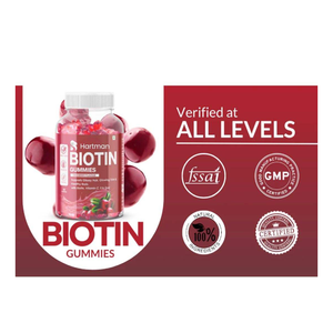 Gomillas de biotina para el cabello con vitamina B7 para uñas fuertes, piel brillante y metabolismo energético, no OGM y vegano - Product Image 4
