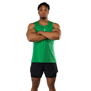 เสื้อกล้ามออกกำลังกายสีเขียวมรกตสำหรับผู้ชาย ทรงเข้ารูป เหมาะสำหรับการฝึกซ้อม ฟิตเนส กีฬา ระบายอากาศได้ดี รับผลิตแบบ OEM จำนวนมาก - Product Image 4