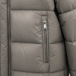 Unisex Hooded <b>Long</b> <b>Puffer</b> Jacket Thick Down Filled Winter <b>Coat</b> Windproof Zipper Closure - Product Image 6
