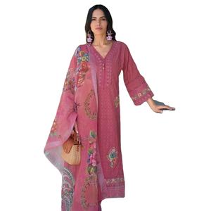 คอลเลกชันใหม่ของผู้หญิงเรยอนเคอร์ทิสเคอร์ทิสทำมือพิมพ์ดิจิตอลด้วยผ้าลูกไม้แฟนซีผ้าฝ้ายแท้งานทำมือแบบดั้งเดิม - Product Image 1