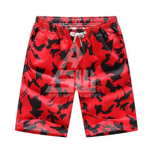 Mens Board Shorts Summer Beach Canvas 100% Polyester Knitted Mid Quick-dry Casual <b>Heat</b>-Transfer Print <b>Knee</b> Length Plus Size - Product Image 4