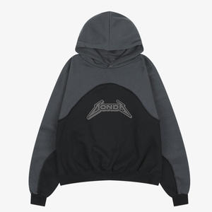 350 GSM Woolen Heavyweight Solid <b>Hoodies</b> <b>Plain</b> Embroidered Regular Fit Men's Sweatshirts Wholesale - Product Image 3