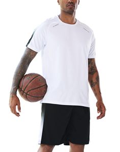 Workout <b>Shirt</b> and Shorts Set Men's 100% Polyester Set Zipper Pockets Quick Dry Gym Athletic Clothes Running Summer Casual Outfit - Product Image 2