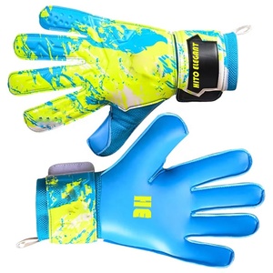 Gants de gardien de but de football unisexes, design élégant, imprimés, en PU, résistants, antidérapants, avec logo personnalisé - Product Image 4