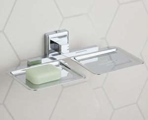 ที่วางสบู่ติดผนังสแตนเลสสตีลสุดหรูจาก Antique Creations ผิวโครเมียม เป็นมิตรกับสิ่งแวดล้อม กันน้ำ ใช้ไฟฟ้า - Product Image 1