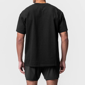 Camiseta Deportiva Extra Grande para Hombre, 100% Algodón, Manga Corta, Ropa Deportiva para Gimnasio, Transpirable y Ecológica - Product Image 4