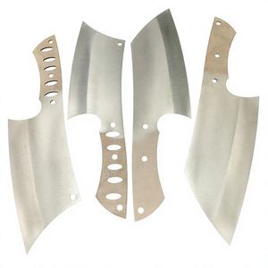 <b>Prime</b> Crafts International 2PCS DIY OEM Cleaver Style Chef Knife Blade Blank Heat Treated Stainless Steel 2.7mm Thick 295mm - Product Image 4